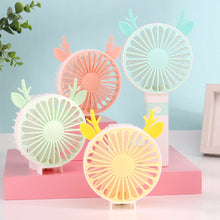 Load image into Gallery viewer, Portable Fan Handheld USB Rechargeable Mini Folding Fan Travel Outdoor Home Office Quiet Collapsible Desk Air Cooler Fan