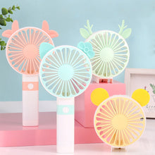 Load image into Gallery viewer, Portable Fan Handheld USB Rechargeable Mini Folding Fan Travel Outdoor Home Office Quiet Collapsible Desk Air Cooler Fan