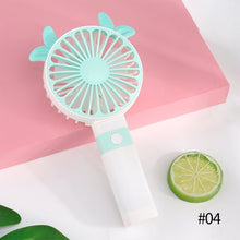 Load image into Gallery viewer, Portable Fan Handheld USB Rechargeable Mini Folding Fan Travel Outdoor Home Office Quiet Collapsible Desk Air Cooler Fan