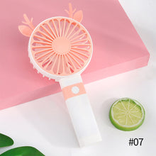 Load image into Gallery viewer, Portable Fan Handheld USB Rechargeable Mini Folding Fan Travel Outdoor Home Office Quiet Collapsible Desk Air Cooler Fan