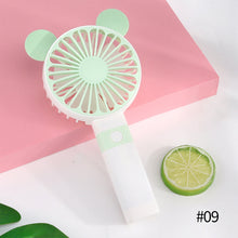 Load image into Gallery viewer, Portable Fan Handheld USB Rechargeable Mini Folding Fan Travel Outdoor Home Office Quiet Collapsible Desk Air Cooler Fan