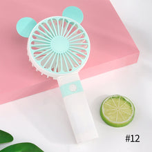 Load image into Gallery viewer, Portable Fan Handheld USB Rechargeable Mini Folding Fan Travel Outdoor Home Office Quiet Collapsible Desk Air Cooler Fan