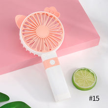 Load image into Gallery viewer, Portable Fan Handheld USB Rechargeable Mini Folding Fan Travel Outdoor Home Office Quiet Collapsible Desk Air Cooler Fan