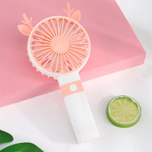 Load image into Gallery viewer, Portable Fan Handheld USB Rechargeable Mini Folding Fan Travel Outdoor Home Office Quiet Collapsible Desk Air Cooler Fan