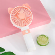 Load image into Gallery viewer, Portable Fan Handheld USB Rechargeable Mini Folding Fan Travel Outdoor Home Office Quiet Collapsible Desk Air Cooler Fan