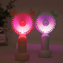 Load image into Gallery viewer, USB Rechargeable Handheld Mini Fan Air Cooler Electric Cooling Fan Travel Outdoor Office Light-weight Pocket Fan
