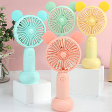 Load image into Gallery viewer, USB Rechargeable Handheld Mini Fan Air Cooler Electric Cooling Fan Travel Outdoor Office Light-weight Pocket Fan