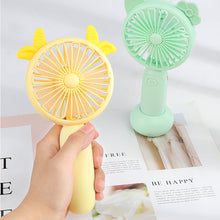 Load image into Gallery viewer, USB Rechargeable Handheld Mini Fan Air Cooler Electric Cooling Fan Travel Outdoor Office Light-weight Pocket Fan