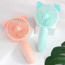 Load image into Gallery viewer, USB Rechargeable Handheld Mini Fan Air Cooler Electric Cooling Fan Travel Outdoor Office Light-weight Pocket Fan