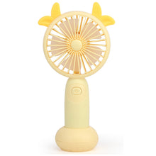 Load image into Gallery viewer, USB Rechargeable Handheld Mini Fan Air Cooler Electric Cooling Fan Travel Outdoor Office Light-weight Pocket Fan