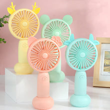 Load image into Gallery viewer, USB Rechargeable Handheld Mini Fan Air Cooler Electric Cooling Fan Travel Outdoor Office Light-weight Pocket Fan