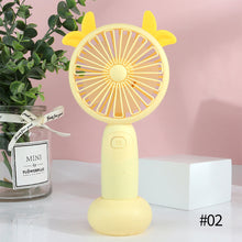 Load image into Gallery viewer, USB Rechargeable Handheld Mini Fan Air Cooler Electric Cooling Fan Travel Outdoor Office Light-weight Pocket Fan