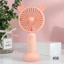 Load image into Gallery viewer, USB Rechargeable Handheld Mini Fan Air Cooler Electric Cooling Fan Travel Outdoor Office Light-weight Pocket Fan