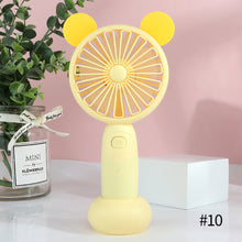 Load image into Gallery viewer, USB Rechargeable Handheld Mini Fan Air Cooler Electric Cooling Fan Travel Outdoor Office Light-weight Pocket Fan