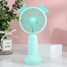 Load image into Gallery viewer, USB Rechargeable Handheld Mini Fan Air Cooler Electric Cooling Fan Travel Outdoor Office Light-weight Pocket Fan