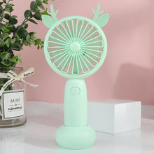 Load image into Gallery viewer, USB Rechargeable Handheld Mini Fan Air Cooler Electric Cooling Fan Travel Outdoor Office Light-weight Pocket Fan
