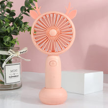 Load image into Gallery viewer, USB Rechargeable Handheld Mini Fan Air Cooler Electric Cooling Fan Travel Outdoor Office Light-weight Pocket Fan