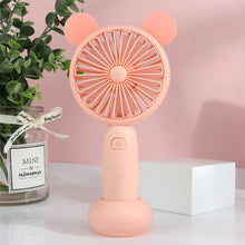 Load image into Gallery viewer, USB Rechargeable Handheld Mini Fan Air Cooler Electric Cooling Fan Travel Outdoor Office Light-weight Pocket Fan