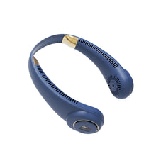 Load image into Gallery viewer, Mini Portable Bladeless Neck Fan 4000mah Rechargeable Air Cooler Cooling Fan Wearable Neckband Hanging Sports Fans