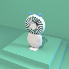 Load image into Gallery viewer, Summer Mini Handheld Fan USB Rechargeable Cooling Fan Desktop with Base Mobile Phone Bracket for Outdoor Office