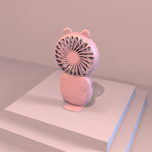 Load image into Gallery viewer, Summer Mini Handheld Fan USB Rechargeable Cooling Fan Desktop with Base Mobile Phone Bracket for Outdoor Office
