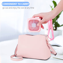 Load image into Gallery viewer, 3000mah Hanging Neck Fan USB Rechargeable Handheld Fan Adjustable Desktop Fan Air Cooler for Home Office Outdoor Travel