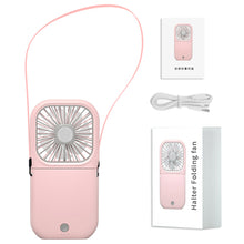 Load image into Gallery viewer, 3000mah Hanging Neck Fan USB Rechargeable Handheld Fan Adjustable Desktop Fan Air Cooler for Home Office Outdoor Travel