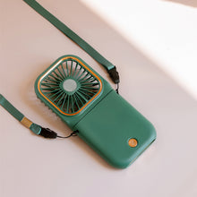 Load image into Gallery viewer, 3000mah Hanging Neck Fan USB Rechargeable Handheld Fan Adjustable Desktop Fan Air Cooler for Home Office Outdoor Travel