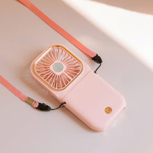 Load image into Gallery viewer, 3000mah Hanging Neck Fan USB Rechargeable Handheld Fan Adjustable Desktop Fan Air Cooler for Home Office Outdoor Travel