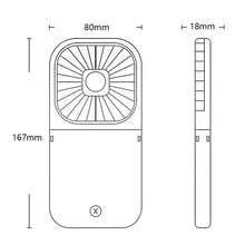 Load image into Gallery viewer, 3000mah Hanging Neck Fan USB Rechargeable Handheld Fan Adjustable Desktop Fan Air Cooler for Home Office Outdoor Travel