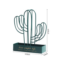 Load image into Gallery viewer, Nordic Cactus Mosquito Coil Holder Iron Retro Mosquito Coil Frame Insect Repellent Incense Rack Sandalwood Repellent Home Decoraction