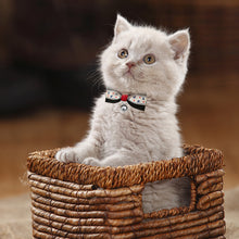 Load image into Gallery viewer, Lovely Pet Cat Collar With Bell Bow Cat Dog Collar Neck Strap Adjustable Buckle Kitten Puppy Pet Animal Accessories