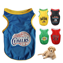 Load image into Gallery viewer, Summer Breathable Pet Mesh Vest Basketball Jersey Basketball Team Print Puppy Dog Hoodie Clothing Cat T-Shirt Sport Shirt Quick-drying Pet Clothes XS-XL