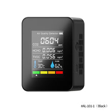 Load image into Gallery viewer, 5 IN 1 CO2 Meter CO2 Detector Multifunctional Thermohygrometer Home Intelligent Gas Analyzer Household Digital Air Pollution Monitor TVOC HCHO