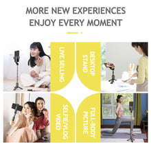 Load image into Gallery viewer, 3 in 1 Mini Foldable Tripod Bluetooth Selfie Stick For Android IOS Wireless Remote Shutter Extendable Mobile Phone Holder