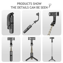 Load image into Gallery viewer, 3 in 1 Mini Foldable Tripod Bluetooth Selfie Stick For Android IOS Wireless Remote Shutter Extendable Mobile Phone Holder