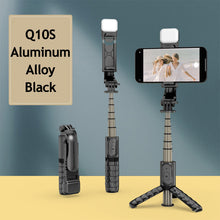 Load image into Gallery viewer, 3 in 1 Mini Fill Light Lamp Foldable Tripod Bluetooth Selfie Stick Wireless Remote Shutter Mobile Phone Holder For Android IOS