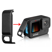Load image into Gallery viewer, For GoPro 9 Action Camera Battery Side Cover Flip Design Black Removable Charging Port Door Lid Case Go Pro Accessories