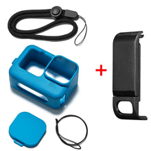 Load image into Gallery viewer, Battery Side Cover For GoPro 9 Action Camera Black Removable Flip Design Charging Port Door Lid with Silicone Protective Sleeve
