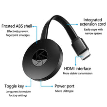 Load image into Gallery viewer, G2 Wireless Display 4K 1080P HDMI-compatible Dongle Dlna Airplay Anycast TV Stick Receiver Adapter For Android Mac IOS