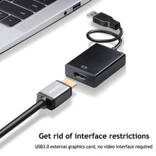 Load image into Gallery viewer, 1080P 60HZ HD USB 3.0 to HDMI-compatible Audio Video Adapter Converter For Windows 7/8/10 PC Laptop Projector