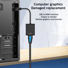 Load image into Gallery viewer, 1080P 60HZ HD USB 3.0 to HDMI-compatible Audio Video Adapter Converter For Windows 7/8/10 PC Laptop Projector