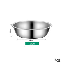Load image into Gallery viewer, 9 Size Large Capacity Stainless Steel Dog Bowl For Dish Water Dog Food Bowl Pet Puppy Cat Bowl Feeder Feeding Durable Pet Supplies