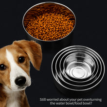 Load image into Gallery viewer, 10-20CM Ordinary Stainless Steel Pet Food Bowl Cage Hanging Dog Basin Feeder Large Capacity Fixed Metal Feeding Bowl Cat Drinking Bowl Outdoor Soup Dish