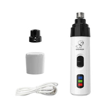 Load image into Gallery viewer, Electric Dog Nail Clippers Rechargeable USB Charging Electric Pet Nail Grinder for Small Medium Large Dogs Cats, Painless Paws Grooming Trimming