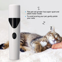 Load image into Gallery viewer, Electric Dog Nail Clippers Rechargeable USB Charging Electric Pet Nail Grinder for Small Medium Large Dogs Cats, Painless Paws Grooming Trimming