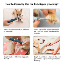 Load image into Gallery viewer, Dog Clippers Professional Pet Electric Clipper Pet Foot Hair Trimmer USB Rechargeable Hairdressing Puppy Cats Dogs Hair Trimmer Grooming Cutter Pet Supplies