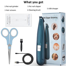 Load image into Gallery viewer, Dog Clippers Professional Pet Electric Clipper Pet Foot Hair Trimmer USB Rechargeable Hairdressing Puppy Cats Dogs Hair Trimmer Grooming Cutter Pet Supplies