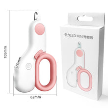 Load image into Gallery viewer, Pet Nail Clipper with LED Lamp Straight Cutter Pet Nail Trimmer Dog Cat Nail Cutter Pet Grooming Tools Dog Supplies для собак