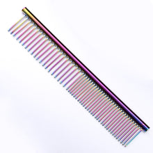 Load image into Gallery viewer, Colorful Dog Comb Long Thick Hair Fur Removal Brush Stainless Steel Lightweight Pet Beauty Grooming Tool